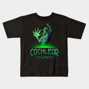 Cochlear Powered | Cochlear Implant | Deaf Tshirt Kids T-Shirt